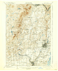 Saratoga New York Historical topographic map, 1:62500 scale, 15 X 15 Minute, Year 1902