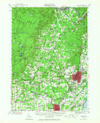 Saratoga New York Historical topographic map, 1:62500 scale, 15 X 15 Minute, Year 1947