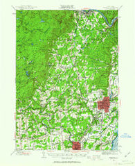 Saratoga New York Historical topographic map, 1:62500 scale, 15 X 15 Minute, Year 1947