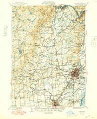 Saratoga New York Historical topographic map, 1:62500 scale, 15 X 15 Minute, Year 1949