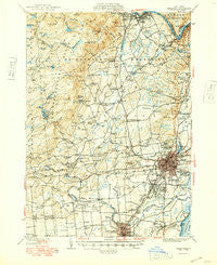 Saratoga New York Historical topographic map, 1:62500 scale, 15 X 15 Minute, Year 1949
