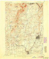 Saratoga New York Historical topographic map, 1:62500 scale, 15 X 15 Minute, Year 1902