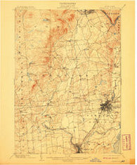 Saratoga New York Historical topographic map, 1:62500 scale, 15 X 15 Minute, Year 1902