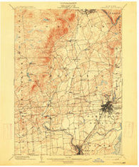Saratoga New York Historical topographic map, 1:62500 scale, 15 X 15 Minute, Year 1902