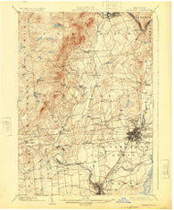 Saratoga New York Historical topographic map, 1:62500 scale, 15 X 15 Minute, Year 1902