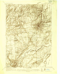 Saratoga Springs New York Historical topographic map, 1:24000 scale, 7.5 X 7.5 Minute, Year 1934