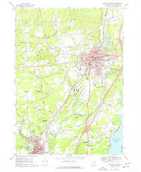 Saratoga Springs New York Historical topographic map, 1:24000 scale, 7.5 X 7.5 Minute, Year 1967
