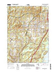 Saratoga Springs New York Current topographic map, 1:24000 scale, 7.5 X 7.5 Minute, Year 2016