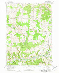 Sardinia New York Historical topographic map, 1:24000 scale, 7.5 X 7.5 Minute, Year 1957