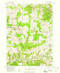 Sardinia New York Historical topographic map, 1:24000 scale, 7.5 X 7.5 Minute, Year 1957