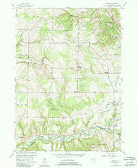 Sardinia New York Historical topographic map, 1:24000 scale, 7.5 X 7.5 Minute, Year 1957