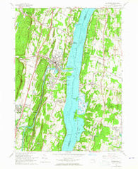 Saugerties New York Historical topographic map, 1:24000 scale, 7.5 X 7.5 Minute, Year 1963