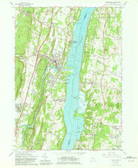 Saugerties New York Historical topographic map, 1:24000 scale, 7.5 X 7.5 Minute, Year 1963