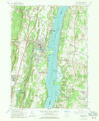Saugerties New York Historical topographic map, 1:24000 scale, 7.5 X 7.5 Minute, Year 1963