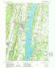 Saugerties New York Historical topographic map, 1:24000 scale, 7.5 X 7.5 Minute, Year 1963