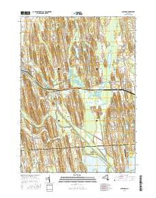 Savannah New York Current topographic map, 1:24000 scale, 7.5 X 7.5 Minute, Year 2016