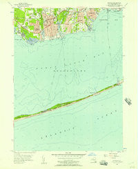 Sayville New York Historical topographic map, 1:24000 scale, 7.5 X 7.5 Minute, Year 1955