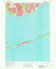 Sayville New York Historical topographic map, 1:24000 scale, 7.5 X 7.5 Minute, Year 1967