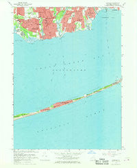 Sayville New York Historical topographic map, 1:24000 scale, 7.5 X 7.5 Minute, Year 1967