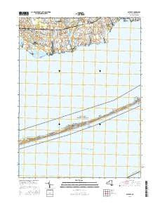Sayville New York Current topographic map, 1:24000 scale, 7.5 X 7.5 Minute, Year 2016