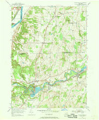 Schaghticoke New York Historical topographic map, 1:24000 scale, 7.5 X 7.5 Minute, Year 1954