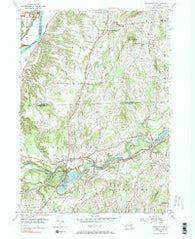 Schaghticoke New York Historical topographic map, 1:24000 scale, 7.5 X 7.5 Minute, Year 1954