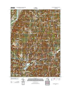 Schaghticoke New York Historical topographic map, 1:24000 scale, 7.5 X 7.5 Minute, Year 2013
