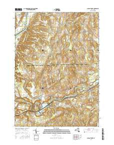 Schaghticoke New York Current topographic map, 1:24000 scale, 7.5 X 7.5 Minute, Year 2016