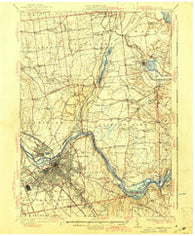 Schenectady New York Historical topographic map, 1:62500 scale, 15 X 15 Minute, Year 1930