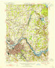 Schenectady New York Historical topographic map, 1:62500 scale, 15 X 15 Minute, Year 1947