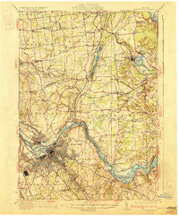 Schenectady New York Historical topographic map, 1:62500 scale, 15 X 15 Minute, Year 1930