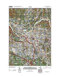 Schenectady New York Historical topographic map, 1:24000 scale, 7.5 X 7.5 Minute, Year 2013