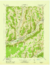 Schenevus New York Historical topographic map, 1:31680 scale, 7.5 X 7.5 Minute, Year 1945