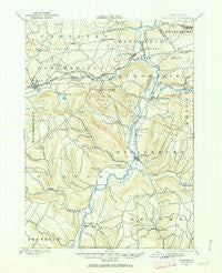 Schoharie New York Historical topographic map, 1:62500 scale, 15 X 15 Minute, Year 1898