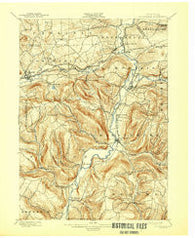 Schoharie New York Historical topographic map, 1:31680 scale, 7.5 X 7.5 Minute, Year 1900