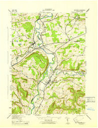 Schoharie New York Historical topographic map, 1:31680 scale, 7.5 X 7.5 Minute, Year 1946