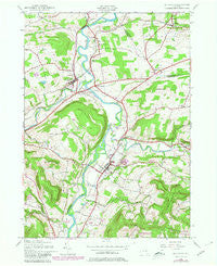 Schoharie New York Historical topographic map, 1:24000 scale, 7.5 X 7.5 Minute, Year 1943