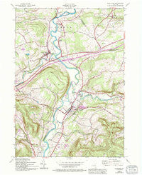 Schoharie New York Historical topographic map, 1:24000 scale, 7.5 X 7.5 Minute, Year 1943