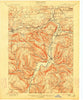 Schoharie New York Historical topographic map, 1:62500 scale, 15 X 15 Minute, Year 1900