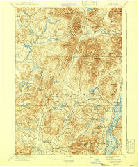 Schroon Lake New York Historical topographic map, 1:62500 scale, 15 X 15 Minute, Year 1897