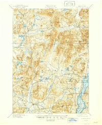 Schroon Lake New York Historical topographic map, 1:62500 scale, 15 X 15 Minute, Year 1897