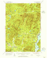 Schroon Lake New York Historical topographic map, 1:62500 scale, 15 X 15 Minute, Year 1953