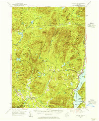 Schroon Lake New York Historical topographic map, 1:62500 scale, 15 X 15 Minute, Year 1953