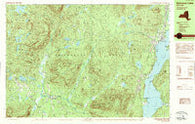 Schroon Lake New York Historical topographic map, 1:25000 scale, 7.5 X 15 Minute, Year 1989