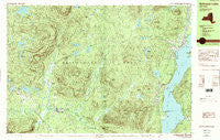 Schroon Lake New York Historical topographic map, 1:25000 scale, 7.5 X 15 Minute, Year 1989