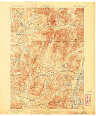 Schroon Lake New York Historical topographic map, 1:62500 scale, 15 X 15 Minute, Year 1897