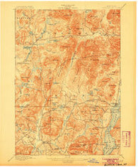 Schroon Lake New York Historical topographic map, 1:62500 scale, 15 X 15 Minute, Year 1897