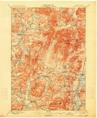 Schroon Lake New York Historical topographic map, 1:62500 scale, 15 X 15 Minute, Year 1897