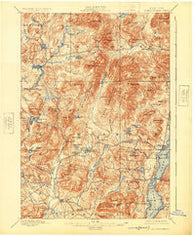 Schroon Lake New York Historical topographic map, 1:62500 scale, 15 X 15 Minute, Year 1897