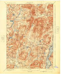 Schroon Lake New York Historical topographic map, 1:62500 scale, 15 X 15 Minute, Year 1897